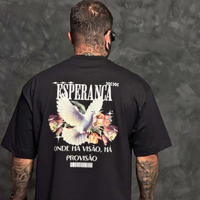 Camiseta Oversized Esperança Preto