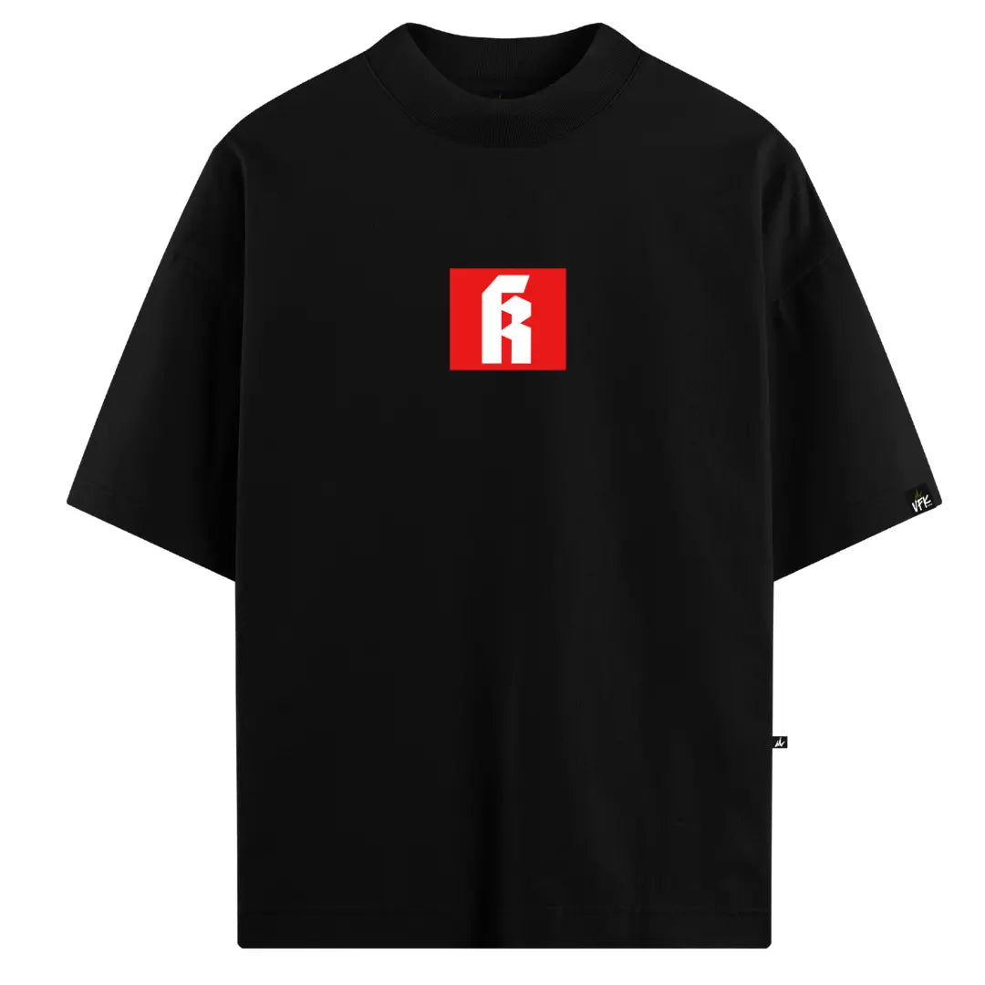 Camiseta Oversized Red Code Preto