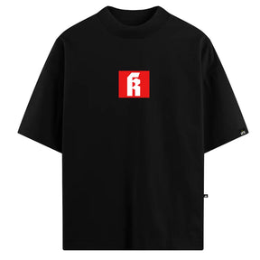 Camiseta Oversized Red Code Preto