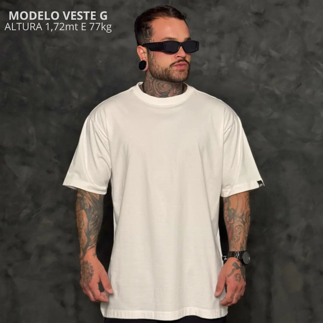 Camiseta Oversized Simple Off White