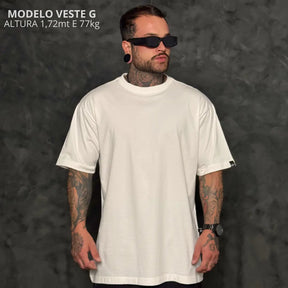 Camiseta Oversized Simple Off White
