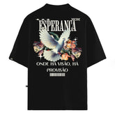 Camiseta Oversized Esperança Preto