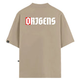 Camiseta Oversized Red Code Bege