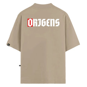 Camiseta Oversized Red Code Bege