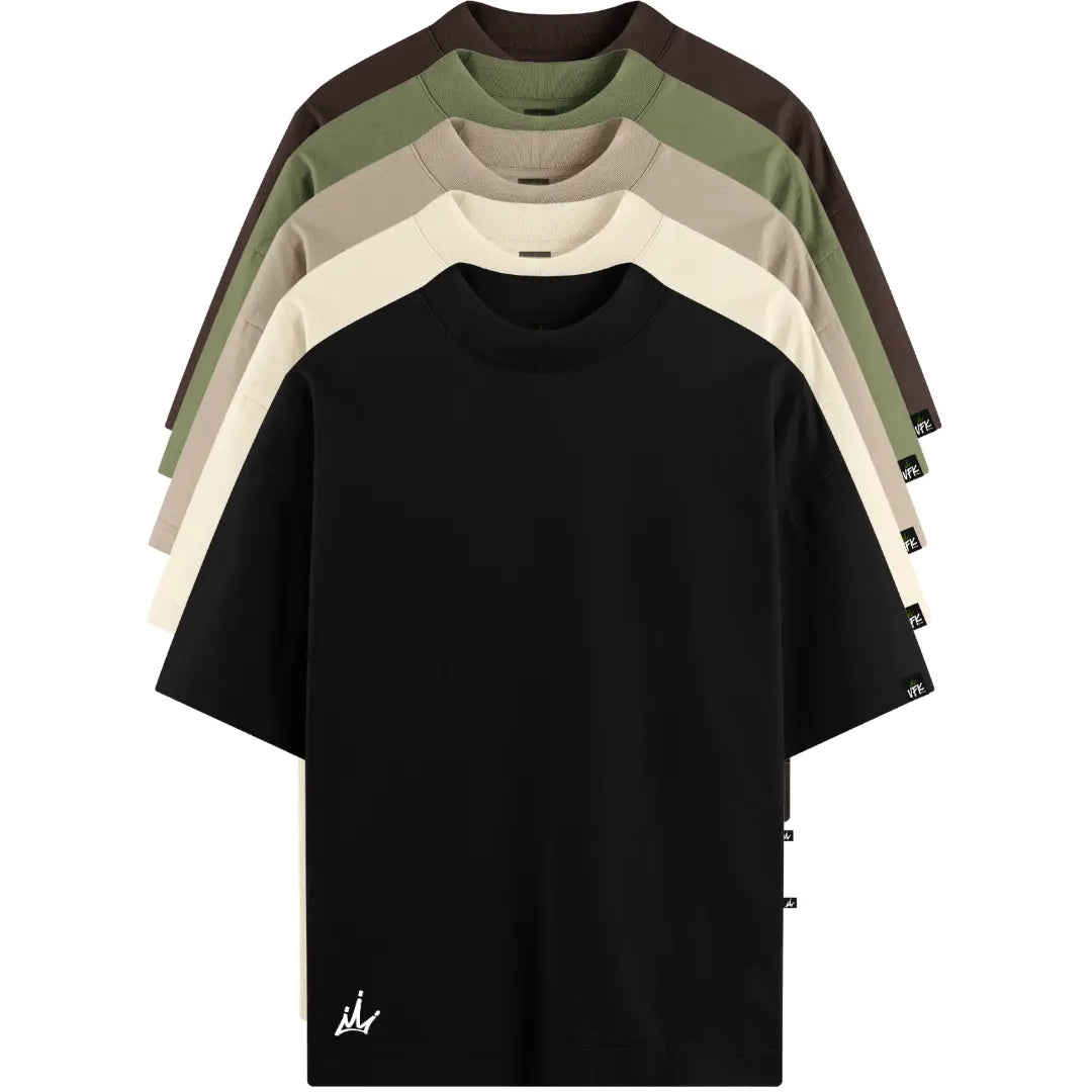 Kit com 5 Camisetas VFK Oversized