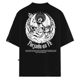 Camiseta Oversized Forjado na Fé Preto