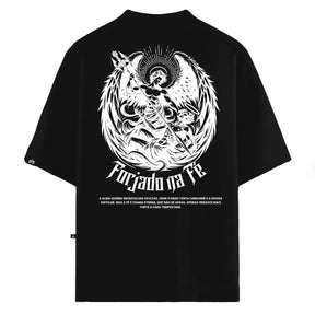 Camiseta Oversized Forjado na Fé Preto