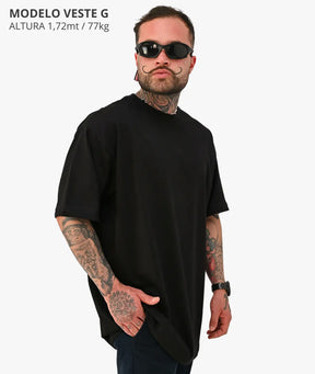 Camiseta Oversized Lisa Preto