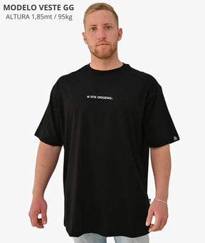 Camiseta Oversized Origins Royal Preto