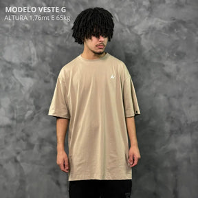 Camiseta Oversized King's Life Bege