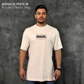 Camiseta Oversized Origens Off-White