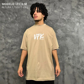 Camiseta Oversized Vfk Bege
