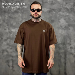 Camiseta Oversized King Marrom