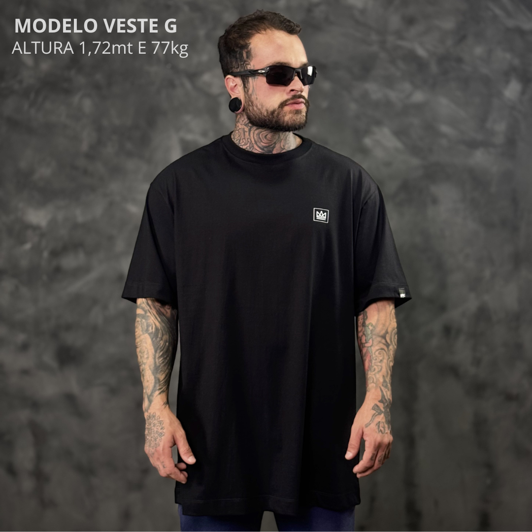 Camiseta Oversized King Preto