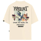 Camiseta Oversized Esperança Off-White
