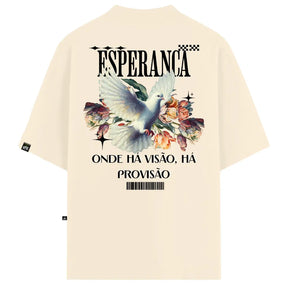 Camiseta Oversized Esperança Off-White