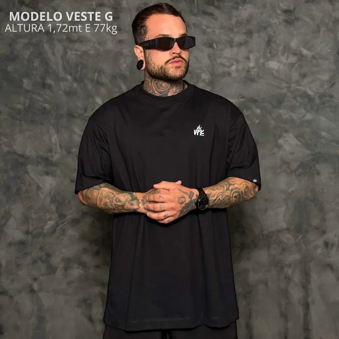 Camiseta Oversized Simple Preto