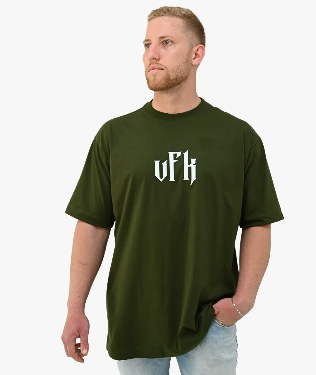 Camiseta Oversized VFK Label Verde