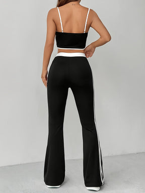 Conjunto Esportivo Top e Calça Flare Modern Giovana