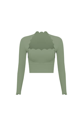 Top Cropped Manga Longa Nuvem - CLOUD GYM