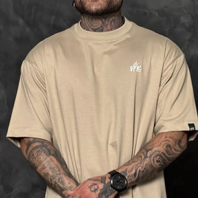 Camiseta Oversized Simple Bege