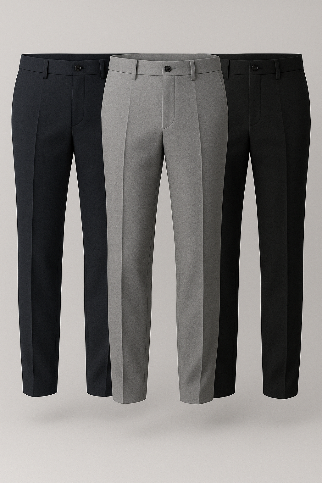 (PROMOÇÃO) Kit 3 Calças De Alfaitaria Masculina