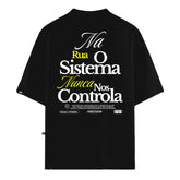 Camiseta Oversized No Rules Preto