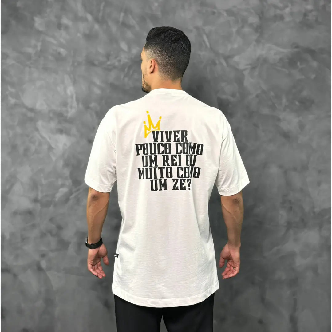 Camiseta Oversized King's Life Off White