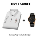 Leve 2 Pague 1 - Camisa Polo Masculina Portuga + Relógio(brinde)