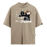 Camiseta Oversized Resistência Bege