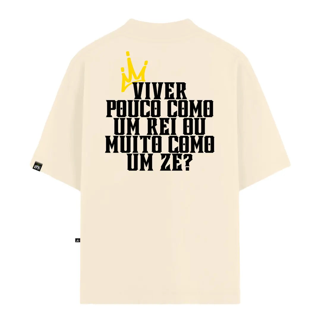 Camiseta Oversized King's Life Off White