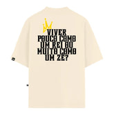 Camiseta Oversized King's Life Off White