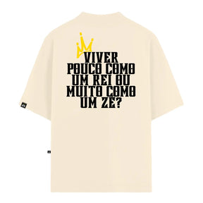 Camiseta Oversized King's Life Off White