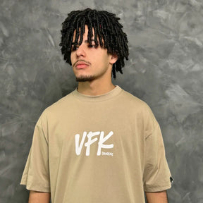 Camiseta Oversized Vfk Bege