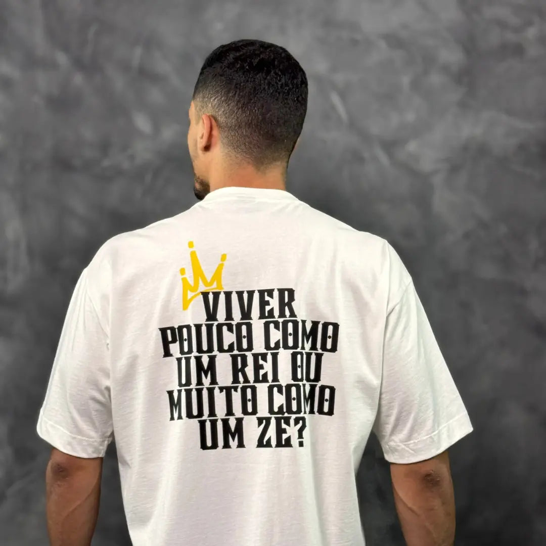 Camiseta Oversized King's Life Off White