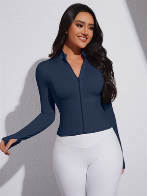 Jaqueta Esportiva Alta Elasticidade com Zíper Modern Layla