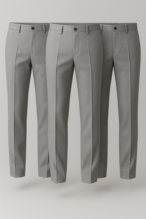 (QUEIMA ESTOQUE DE BLACK FRIDAY) Kit 3 Calças De Alfaitaria Masculina