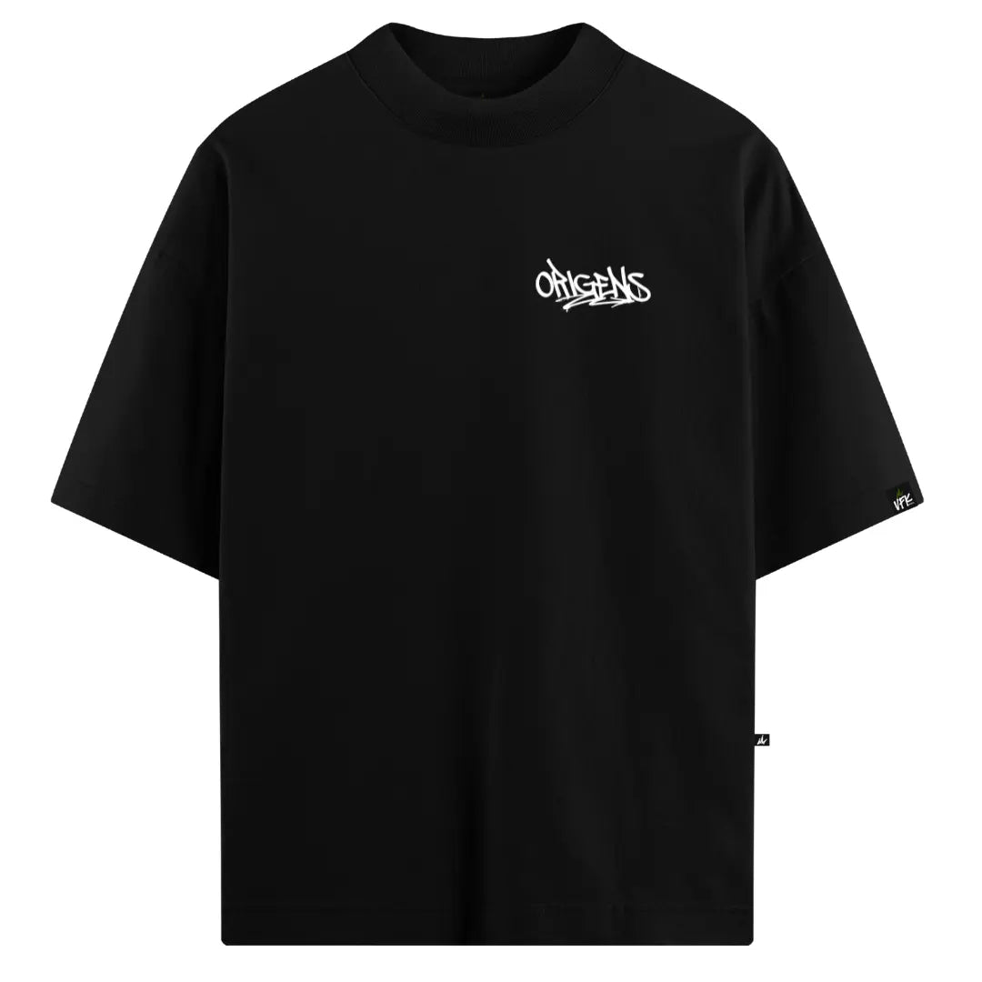 Camiseta Oversized Graffiti Left Preto