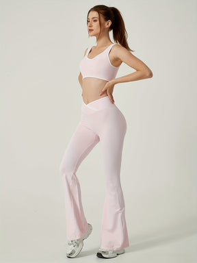 Conjunto Esportivo Top e Calça Flare Modern Maísa