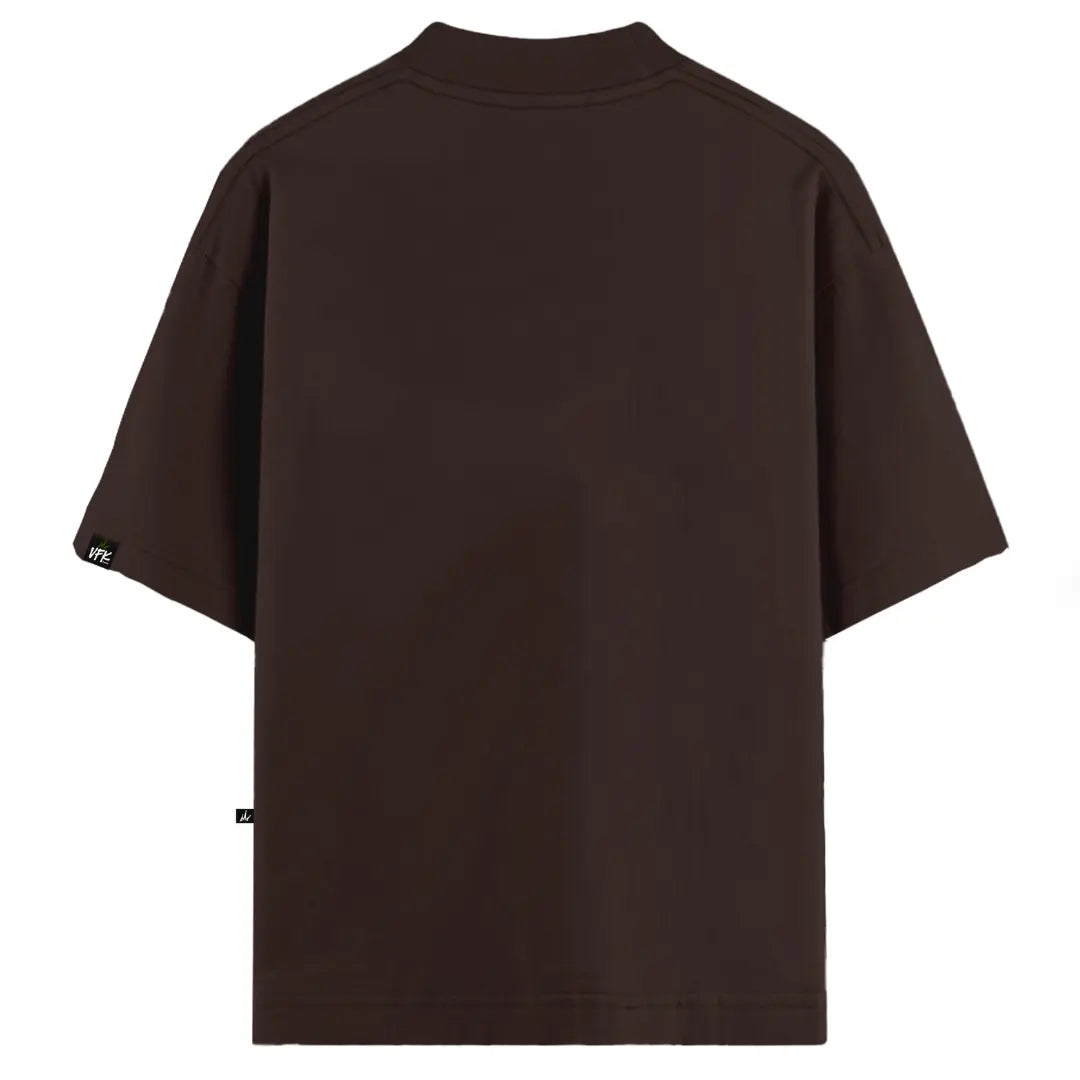 Camiseta Oversized Identidade Marrom