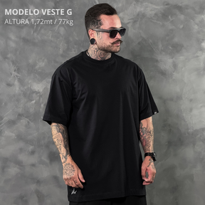 Kit com 3 Camisetas VFK Oversized Preto