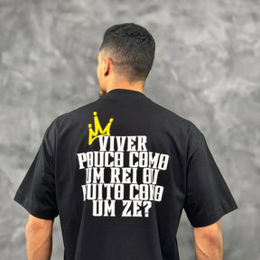 Camiseta Oversized King's Life Preto