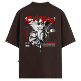 Camiseta Oversized Anjo da Guarda Marrom