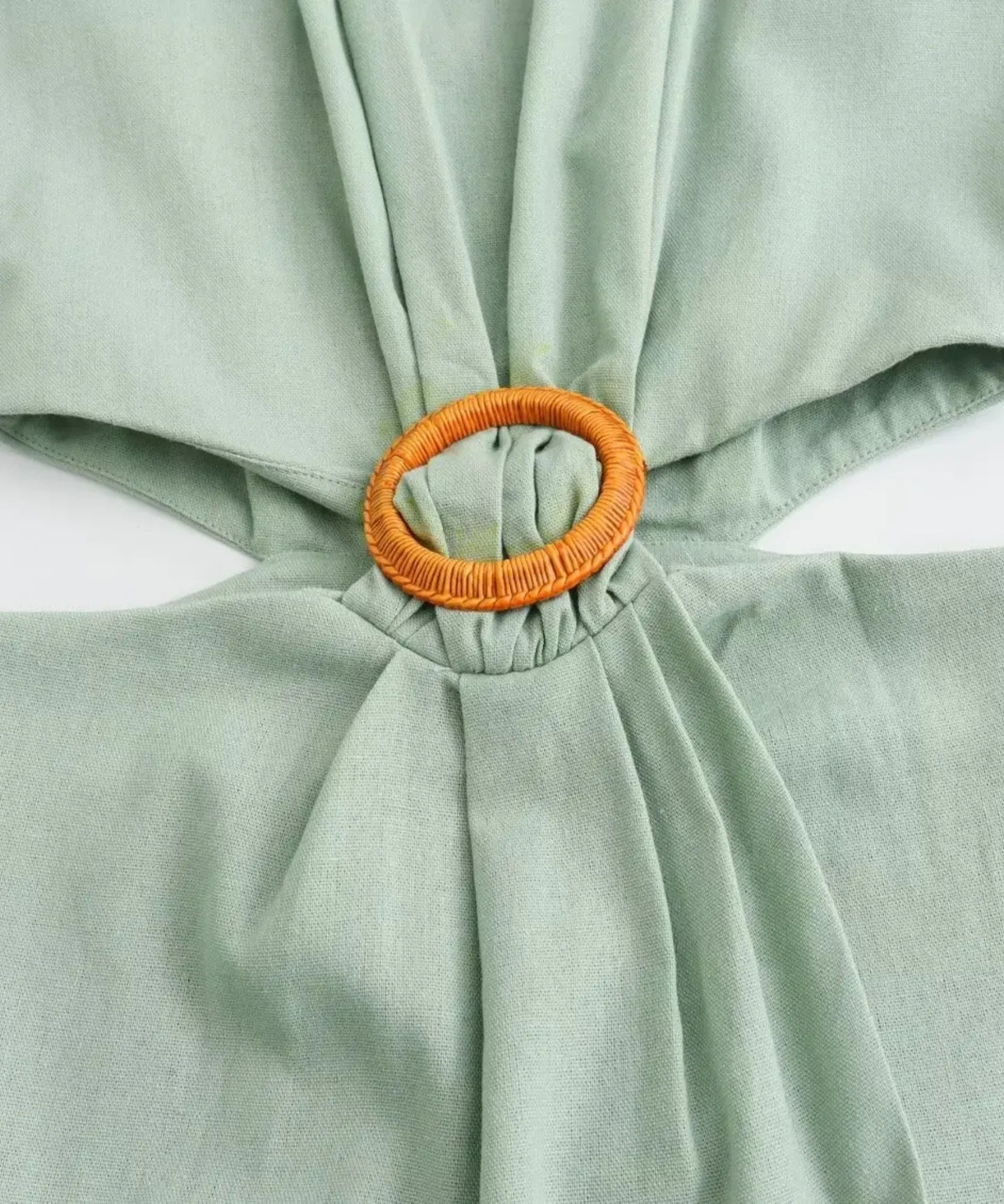 Vestido Midi Recorte Cintura Feminino Cinto Elegante Verão | Jena