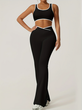 Conjunto Esportivo Top e Calça Flare Modern Maísa