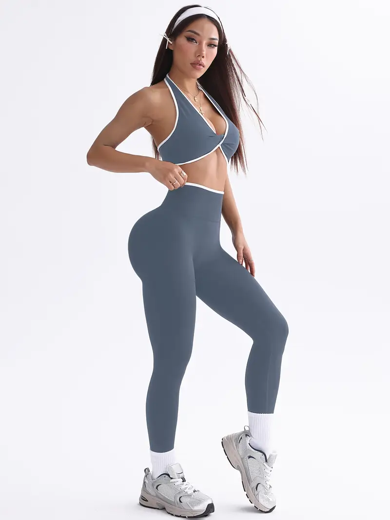 Conjunto Esportivo Calça Legging e Top Modern Poliana