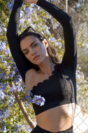 Top Manga Longa Assimétrico Nuvem - CLOUD GYM