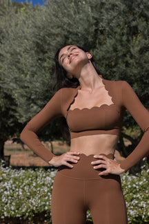 Top Cropped Manga Longa Nuvem - CLOUD GYM