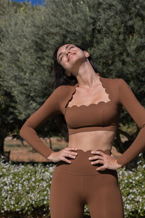 Top Cropped Manga Longa Nuvem - CLOUD GYM