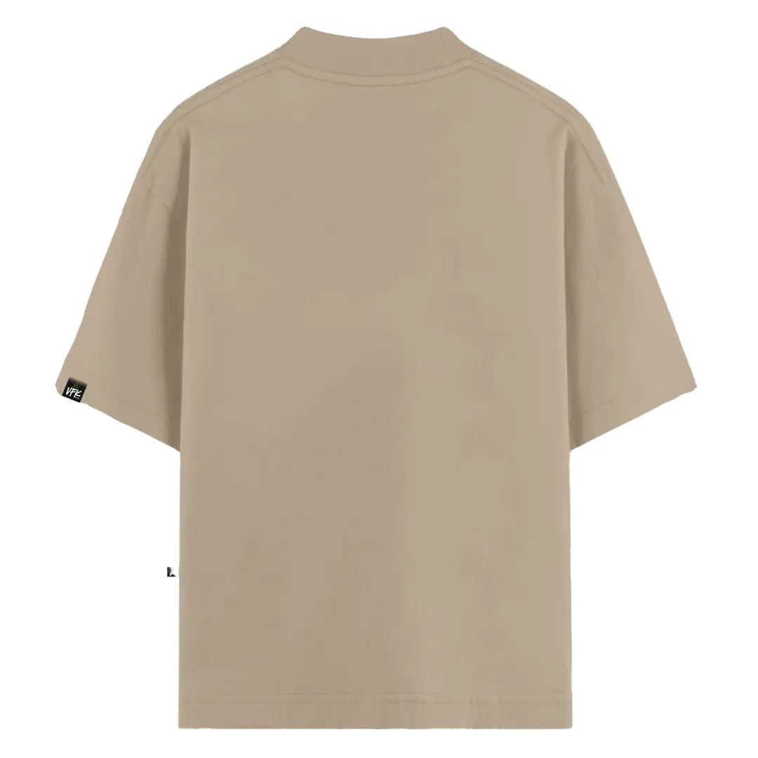 Camiseta Oversized Simple Bege